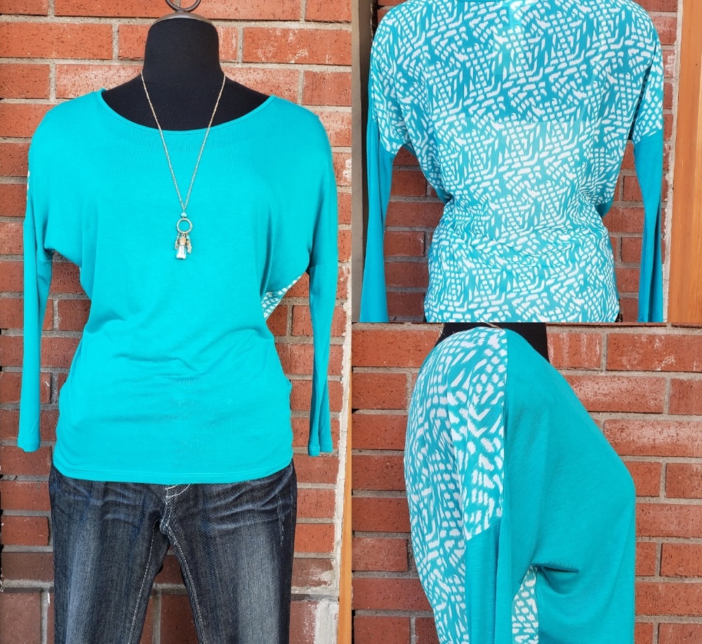 💋Sale!Double Side Printed Rayon/ Poly Tunic